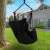 ModernHome Black Hanging Chair in Garden Setting