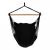 Scaun hamac negru ModernHome cu bară de lemn