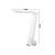 Biała lampa biurkowa USB z 25 diodami LED, regulowanym poziomem jasności i temperaturą barwową, wymiary: 28 cm wysokości, 21 cm długości ramienia, 8 cm x 6 cm podstawa