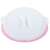 Fehér műanyag szemeteszsák tartó rózsaszín szegéllyel, felülnézet