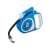 Blue retractable dog leash with LED light, 5m long, 15kg weight capacity, MEYE brand