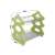 Dish drying rack with dimensions, green color