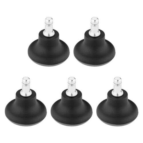 Kwmobile 5 db-os irodai szék cserélhető csúszótalp, 10 mm átmérő, szürke, nylon