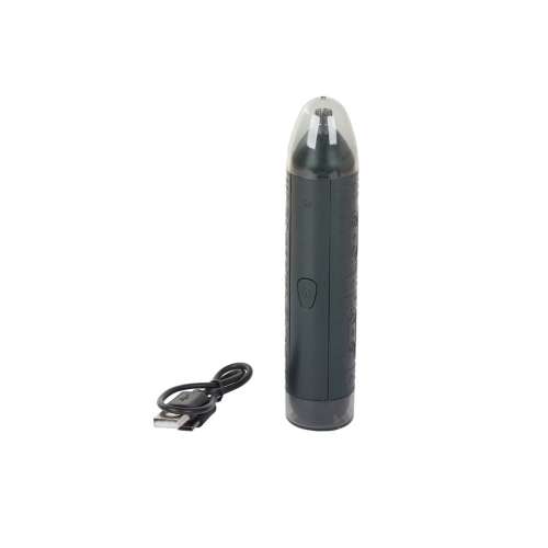 Nose and ear hair trimmer for men, rechargeable, with USB cable