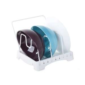 White kitchen lid drying rack, for storing and drying pot lids, pans, and other kitchen utensils - Kitchen tool