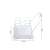 White kitchen lid drying rack, dimensions: 22cm x 17.5cm x 16cm