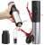Electric wine opener set, includes opener, foil cutter, pourer, and vacuum stopper