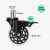 Kwmobile office chair caster dimensions, 10mm stem, 63mm wheel