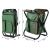 Verk Group Scaun Portabil 3 în 1 cu Geantă Frigorifică - Verde, dimensiuni