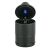 Black LED Car Ashtray with Open Lid and Blue Light
