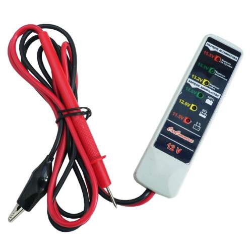 Carcommerce 12V car battery tester, voltage tester for checking battery charge and alternator voltage
