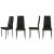 ModernHome fekete étkezőszék szett, több szögből
