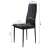 Czarne krzesło jadalniane ModernHome z wymiarami