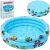 Kruzzel inflatable kiddie pool collage with packaging and soft bottom
