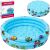 Kruzzel inflatable kiddie pool collage with packaging
