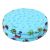 Inflatable kiddie pool with soft inflatable bottom
