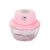 Angled View of Pink Mini Electric Food Chopper