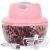 Pink Mini Electric Food Chopper with Chopped Onions, USB Cable, and Mixing Blade