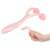 Розов инструмент за оформяне на носа с две силиконови ролки, страничен изглед