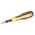 Žltý a čierny presný skrutkovač s protišmykovým úchopom