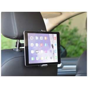 Autós fejtámla tartó tablet és telefon számára, a tartó beépítve egy autóba tablettal - Autós tablet tartó