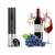 Electric wine opener, black, Gogooda, with wine bottle and glass