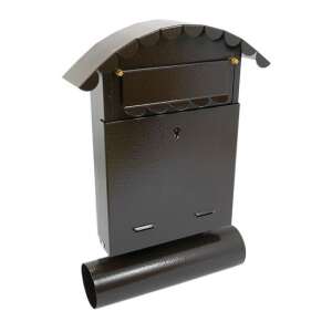 Damech Postaláda, Újságtartóval, B6 formátum, 24,5 x 7 x 36,5 cm, Barna
