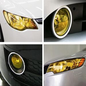 Protective Film for Car Headlights/Taillights, Yellow, 100 x 62cm