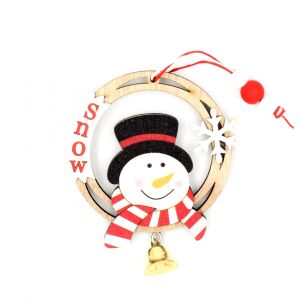 Karácsonyi Hóember Fa Dísz Christmas tree ornament with bell - Nonbrand Christmas tree ornament