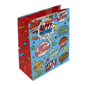 XL Comic Speech Paper Gift Bag
