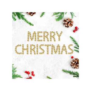 Goldperlen-Girlande, die "Merry Christmas - Saisonale Dekoration