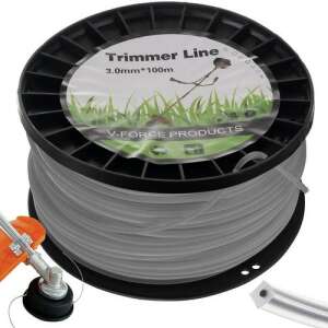 V-Force Products Trimmer Line 3.0mm x 100m, square line for lawnmower - Tool