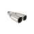 MT004 Stainless Steel Dual Exhaust Tip, 35-50mm, side view