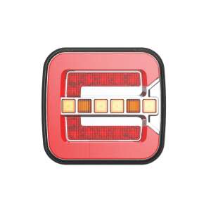 RCL - Dinamikus LED Hátsólámpa - Többfunkciós - 108x102x38mm