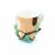 Gombahaz Green Mushroom House Upside-Down Mug Bottom View