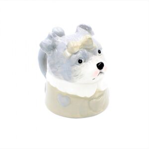 Kutyás Bögre, Dog Mug with Bow, Reversible Figure Mug - Nonbrand Mug