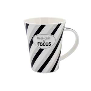Personalized Porcelain Mug with "Keep calm and FOCUS" message 61950017 - Mug