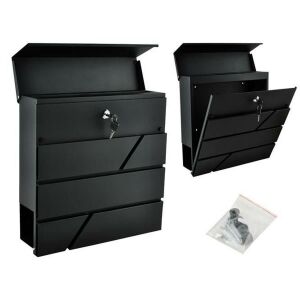 Colaj cutie poștală Malatec Antracit Oțel cu elemente de montare - Malatec