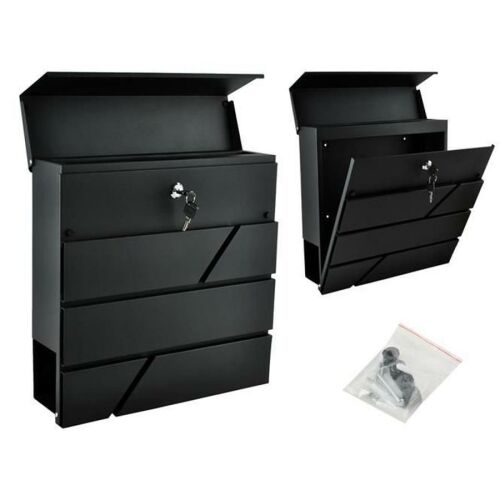 Colaj cutie poștală Malatec Antracit Oțel cu elemente de montare