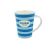 Personalized Cristian name mug, blue striped
