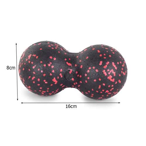 Dupla masszázs labda izom regenerációhoz és fájdalomcsillapításhoz, 8cm x 16cm