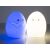 Gyermekek LED lampka nocna RGB jajko dotyk niebieski i biały