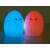 Gyermekek LED lampka nocna RGB jajko dotyk niebieski i czerwony