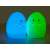 Gyermekek LED lampka nocna RGB jajko dotyk niebieski i zielony