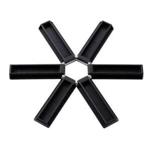 Suport pliabil pentru oale fierbinți, rezistent la căldură, negru, bucătărie, suport pentru oale, 19cm - Verk Group