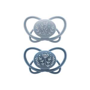 2 pack nip First Moments My Butterfly silicone pacifiers, blue with floral design, for babies 5-18 months - Babies & Toddler