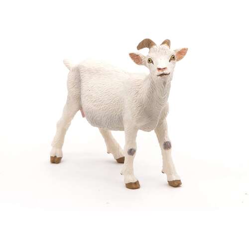 Papo White Goat Figurine, realistic animal toy for kids