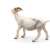 Papo White Goat Figurine, side view, realistic animal toy for kids