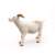 Papo White Goat Figurine, side view, realistic animal toy for kids