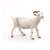 Papo White Goat Figurine, side view, realistic animal toy for kids